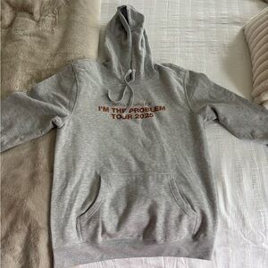 Gray Hoodie with Tour Print